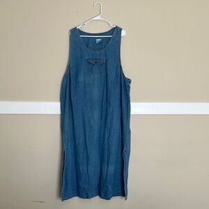 style studio Sleeveless Denim Shift Dress